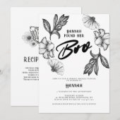 Gothic Vrijgezellenfeest Tattoo Kaart (Voorkant / Achterkant)