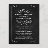 Gothic  Vrijgezellenfeest zwart-witbord  Briefkaart (Voorkant)