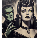 Gothic Vrouw Douchegordijn (Voorkant)