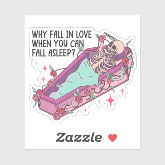 Gothic Waarom Herfst in liefde als je kunt Herfste Sticker (Vel)