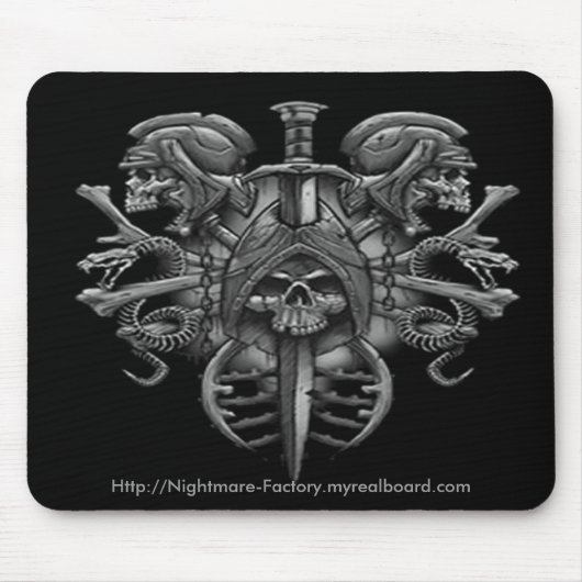 Gothic Warrior Skulls Muismat (Voorkant)