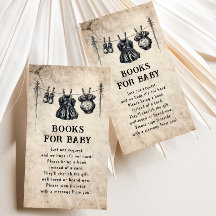 Gothic Wasklijn Baby Shower Boek Verzoek