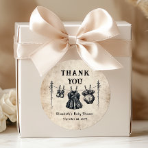 Gothic Waslijn Baby Shower Bedankt