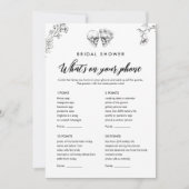 Gothic Wat is er op uw telefoon bruids spel Kaart (Voorkant)