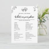 Gothic Wat is er op uw telefoon bruids spel Kaart (Staand voorkant)