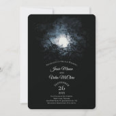 Gothic Weddenschap van de volle maan rond de nacht Kaart (Voorkant)