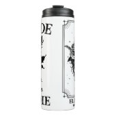 Gothic Wedding Bachelorette Party Gepersonaliseerd Thermosbeker (Voorkant)