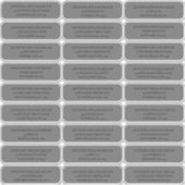 Gothic Wedding Black op Grey Guest Address Sticker (Voorkant)