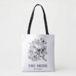 Gothic Wedding Bride Tote Bag<br><div class="desc">Mooie Canvas tas voor een bruid met een schedel die perfect past bij het gotische trouwthema.</div>