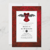 Gothic Wedding Bridesmaids Luncheon Kaart (Voorkant)