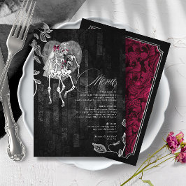 Gothic Wedding Burgundy ID866 Menu