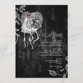 Gothic Wedding Burgundy ID866 Menu (Voorkant)