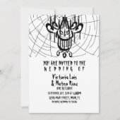 Gothic Wedding Chandelier Spider Web Black Kaart (Voorkant)