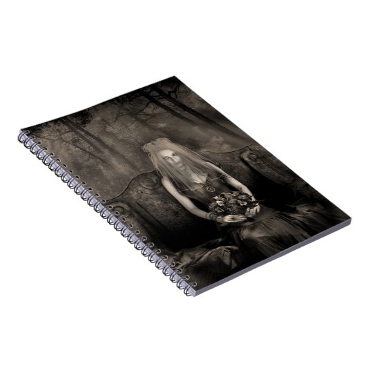 Gothic Wedding Custom Notebook Notitieboek (Rechterzijde)