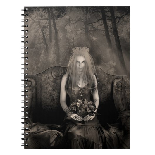 Gothic Wedding Custom Notebook Notitieboek (Voorkant)
