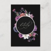 Gothic Wedding Details Enclosure Info Kaart N100 (Voorkant)