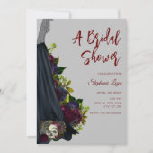 Gothic Wedding Dress Bridal Shower Kaart (Voorkant)