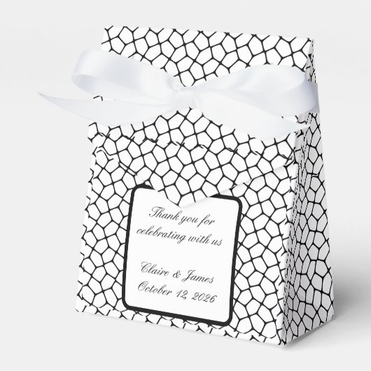 Gothic Wedding Favoriet Box – Moth & Lace Zwart & Bedankdoosjes (Voorkant Zijde)