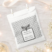 Gothic Wedding Favoriet Tas Moth & Lace Zwart & Wi Bedankzakje (Geknipt)