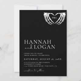 Gothic Wedding Invitation, Halloween Wedding Kaart