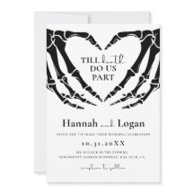 Gothic Wedding Invitation, Halloween Wedding
