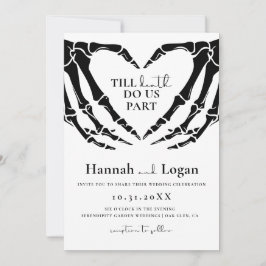 Gothic Wedding Invitation, Halloween Wedding Kaart