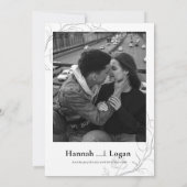 Gothic Wedding Invitation, Halloween Wedding Kaart (Achterkant)