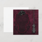 Gothic Wedding Invitation Kaart (Voorkant / Achterkant)