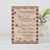 Gothic Wedding Invitation Kaart (Staand voorkant)