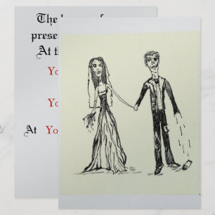 Gothic Wedding Invitations Kaart