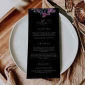 Gothic Wedding Menu Kaart Halloween Party N100