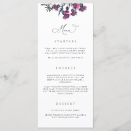 Gothic Wedding Menu Kaart Halloween Party N100