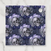 Gothic Wedding Monogram Gilded Lijst Bedankjes Labels (Achterkant)