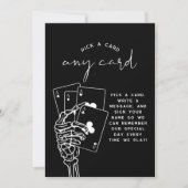 Gothic Wedding Pick A Card Guestbook Sign Kaart (Voorkant)