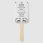 Gothic Wedding Program Handwaaier (Achterkant)