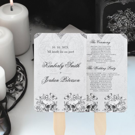 Gothic Wedding Program Handwaaier