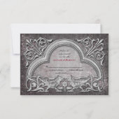 Gothic Wedding RSVP kaart (Achterkant)
