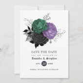 Gothic Wedding Save The Date (Voorkant)