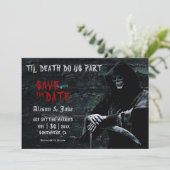 Gothic Wedding Save The Date (Staand voorkant)
