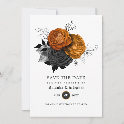 Gothic Wedding Save The Date (Voorkant)