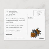  Gothic Wedding Save the Date Briefkaart (Achterkant)