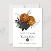  Gothic Wedding Save the Date Magnetic Invi Magnetische Uitnodiging (Voorkant)