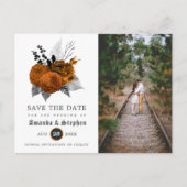  Gothic Wedding Save the Date Photo Briefkaart (Voorkant)