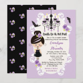 Gothic Wedding Shower nodigt Vampire Bats uit Kaart (Voorkant / Achterkant)