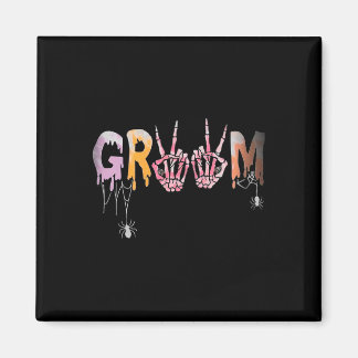 Gothic Wedding Spooky Halloween Skeleton Groom Jus Magneet