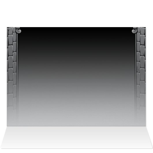 Gothic Wedding Table Seating Card (Binnen Horizontaal (Boven))