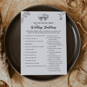 Gothic Wedding Traditions Vrijgezellenfeest Game K Kaart