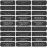 Gothic Wedding White op Black Guest Address Sticker<br><div class="desc">Ga de namen en het adres van uw gasten aan creëer douane het posteren etiketten in voor het verzenden van uitnodigingen. Deze adresetiketten stickers met een klassieke gedrukte letters in ecu of eggshell wit tegen een zwarte achtergrond. Elk blad heeft 27 mailinglabels erop.</div>