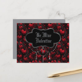 Gothic Wees Mijn Valentijn Briefkaart