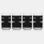 Gothic White Wedding Scorpions Custom Blikvorm Glas (Links)